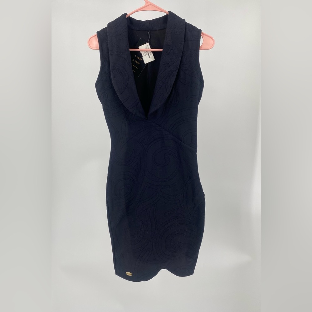 Carol‎ Catugy mini bodycon style dress,sleeveless size medium, textured black
